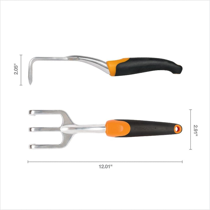 Fiskars Ergo Garden Cultivator, Hand Tool for Digging, Aerating & Weeding