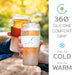 Freeze Beer Glasses, Freezable Beer Gifts for Men, Double Wall Insulated Pint Set, Tumbler for Cold Drinks, 16, Set of 2