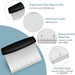 Bench Scraper, Premium Stainless Steel Dough Scraper with 2 PCS Flexible Bowl Scraper, Dough Cutter with Measuring Scale