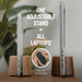 Adjustable Vertical Laptop Stand for Desk, Wooden Laptop Holder, MacBook Pro Stand, Wood Mac Air Dock (Solid Walnut)