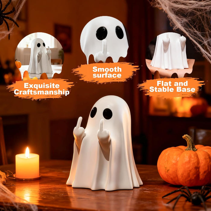 Halloween Ghost Figurine White Decorative Cute Finger Ghost Ornaments