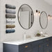 6-Tier Wall-Mounted Rolled Towel Rack — Silver