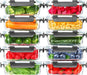 10 Pack Glass Meal Prep Containers, 22 OZ Glass Airtight Food Storage Containers with Lids, Pantry Kitchen Storage Conta