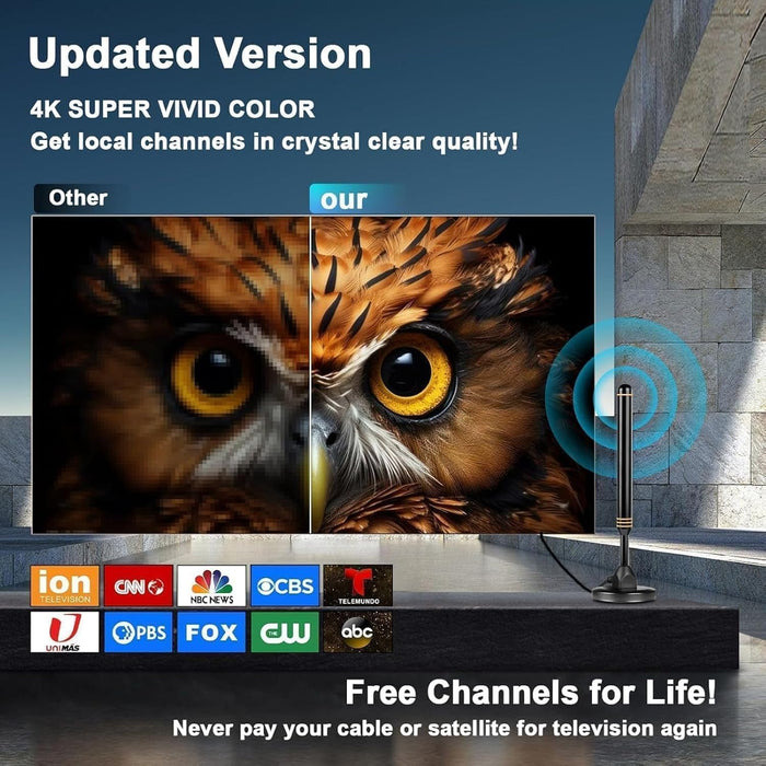TV Antenna for Smart TV Indoor, Digital TV Antenna for Local Channels