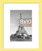 8X10 Picture Frame, Display Pictures 5X7 with Mat or 8X10 without Mat, Wall Hanging Photo Frame, Black, 1 Pack