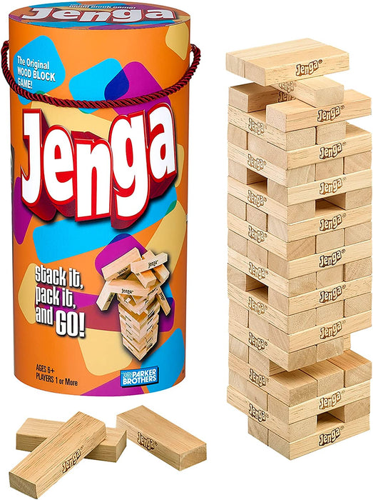 Gaming Jenga Wooden Blocks Stacking Tumbling Tower Game | Party Games for Kids & Families | Stocking Stuffers | Ages 6+ 