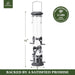 2 Pack Tube Feeders with 6 Feeding Ports for Outdoors Hanging, Premium Hard Plastic Weatherproof & Steel Hanger, Attract
