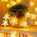 50 LED Star String Lights, 17ft Fairy Lights Battery Operated