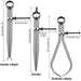 3 Piece Spring Caliper/Divider Set, 8 inches Inside Spring Outside Divider Caliper Set, Calipers Measuring Tool for Wood