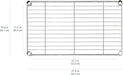 4-Shelf Steel Wire Storage Shelves for Garage, Adjustable Metal Shelving Unit, 200 lbs Per Shelf, 23.2" W x 48" H x 13.4" D, Black