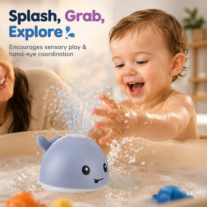 Baby Bath Toys, Light Up Pool Water Bathtub Toy for Toddlers Babies