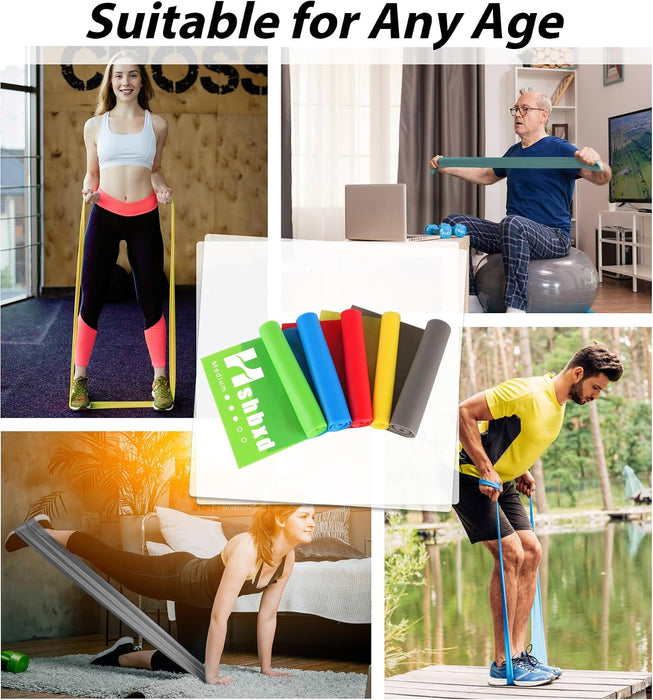 Resistance Bands Set for Physical Therapy, Rehab, Yoga and Pilates