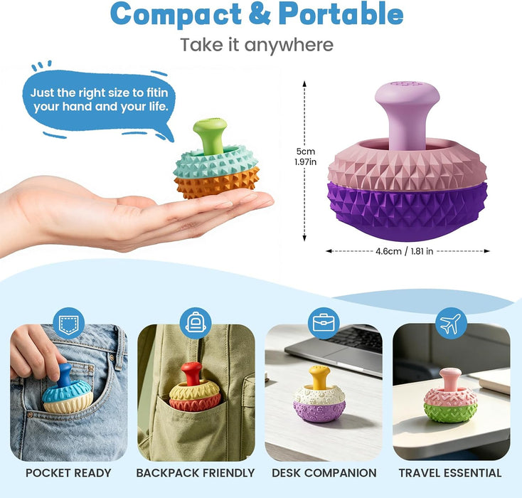 Fidget Toys for Adults, 6PCS Sensory Thumb Rocker, Textured Fidget Gadgets