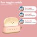 Red LED Night Light Rechargeable and Portable Light with Timer Cute Toast Bread Lamp Desk Decor Toaster Lamp Kawaii Christmas Ideas for Baby Kids Girls Teens Teenages