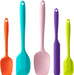 Silicone Spatula Set,5 Piece Food Grade Rubber Spatulas,Multicolor