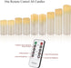 Flameless Candles Battery Operated Candles Real Wax Pillar LED Candles with 10-Key Remote and Cycling 24 Hours Timer (Ivory 4" 5" 6" 7" 8" 9")