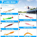 Fishing Lures, 137Pcs Tackle Box with Tackle Included, Crankbaits, Spoon, Hooks, Weights & Other Accessories, Fishing Ba