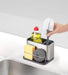 Joseph Joseph Surface Stainless Steel Caddy Sink Area Organizer and Sponge Holder, Gray
