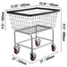 Rolling Wire Laundry Cart