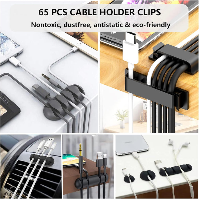 311Pcs Cable Management Organizer Kit 4 Cable Sleeve Split