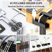 311Pcs Cable Management Organizer Kit 4 Cable Sleeve Split