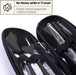 Travel Utensils with Case,  Portable Silverware Set for Work, Stainless Steel Reusable Travel Cutlery Set, Fork and Spoon Set for Camping, Picnic, Gadgets, Lunch Box for Men, Black