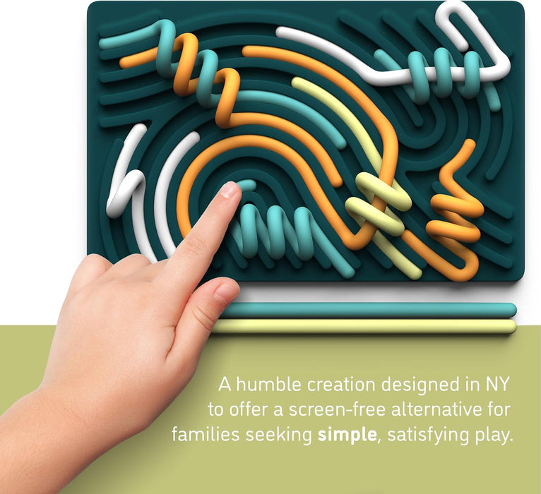 Sensory Activity Board: Silicone Fidget Toy for Calming, Stress, Anxiety, ADHD & Autism | Silent, No Mess | Kids 3+ & Ad