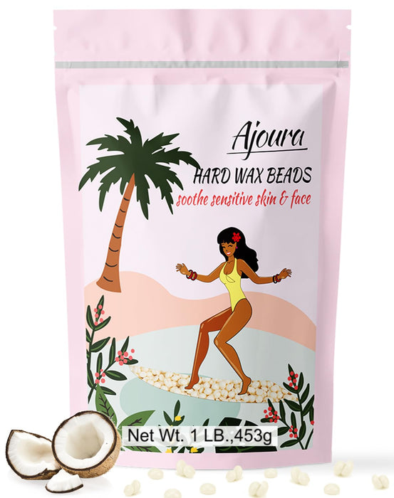 1 lb Refill Hard Wax Beads for Hair Removal, Brazilian Coarse Waxing
