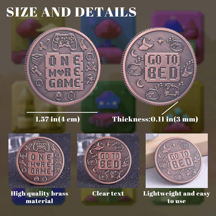 Ultimate Gamer Gift for Men - Double Sided Decision Maker Coin for Boyfriend, Husband & Gamers | Stress-Relieving Gaming