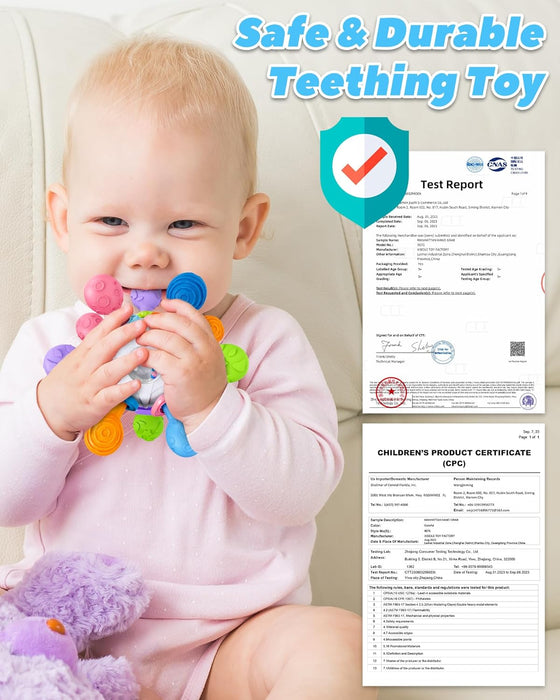 Baby Teething Toys for 0-6 6-12 Months, Newborn Infant Montessori Toys