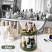 360 Rotating Makeup Organizer for Vanity,2 Tier Large Capacity Skincare Organizers,Bathroom Counter Organizer, Spinning 