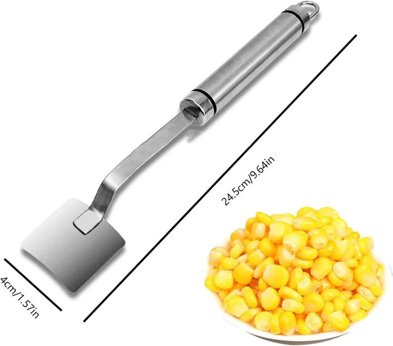Corn Peeler,Corn on the Cob Remover,Manually Operated Corn Kernel Stripper Handle Easy to Clean Corn Stripping Shovel