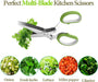 2026 Upgraded Herb Scissors, 5-Blade Kitchen Herb Shears