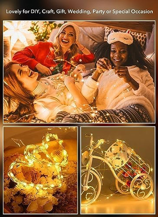 12 Pack 7ft Battery Operated LED Fairy Lights for Xmas Decoration