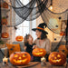5Pcs Halloween Creepy Cloth Black 30×72inch - Halloween Decorations Clearance - Creepy Spooky Halloween Decorations Outd
