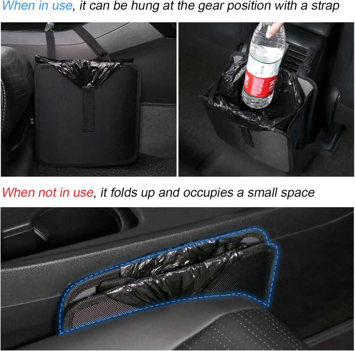 Foldable Waterproof Car Trash Can, Large