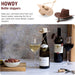 Howdy - 2-Pack Cowboy Hat Wine Stoppers – Fun Silicone Bottle Stoppers Keep Wine Fresh – Novelty Kitchen Gadgets & Cute 