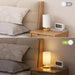 8.5" Small Table Lamp for Bedroom - Inline Switch Bedside Lamp