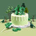 2.76 Inch Green Dinosaur 3 Number Birthday Candles, Dinosaur Number Candles, Cake Number Candles, Party Celebration