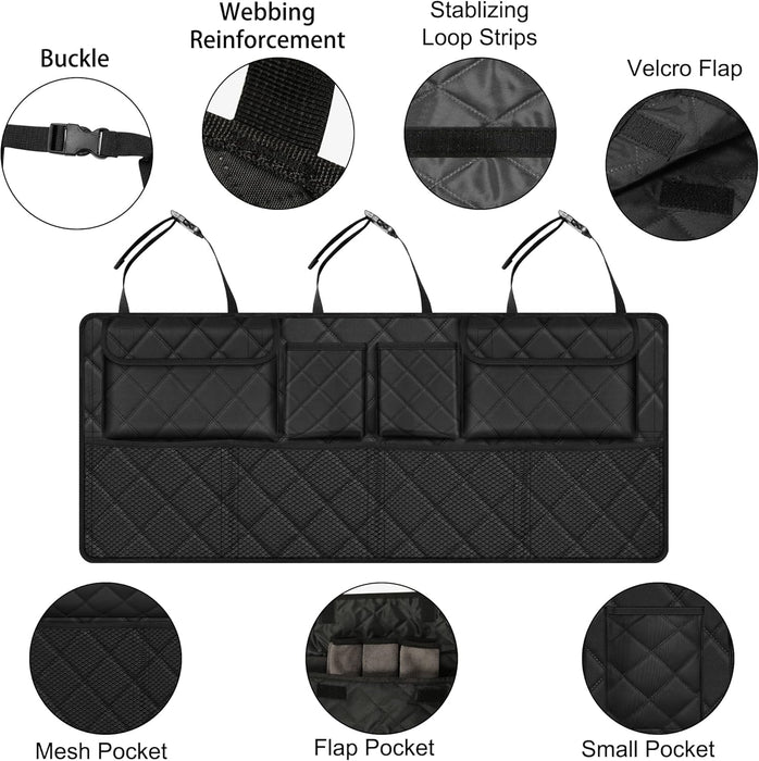 Trunk Organizer, Hanging Backseat Car Storage Bag for SUV (42"*18")