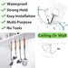 Adhesive Wall Hooks No Drill Clear Heavy Duty, 13LB Sticky 12 Pack