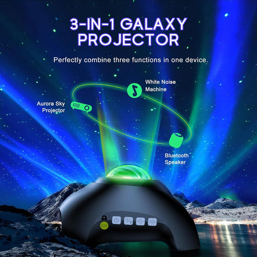Northern Galaxy Light Aurora Projector with 33 Light Effects, Night Lights LED Star Projector for Bedroom Nebula Lamp, R
