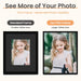 5x7 Picture Frame Glass, Thin Border, Black Photo Frames, 3 Pack