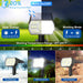 Solar Lights Outdoor Waterproof - 6 Pack (Cool White)