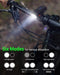 Bike Light, High Lumens Super Bright Bicycle Lite, 6+4 Modes USB Rechargeable Bike Headlight & Taillight Set, Waterproof