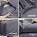 Queen Sheets Set, 4 Pieces 16" Deep Pocket Hotel Luxury Bed Sheets, Grey