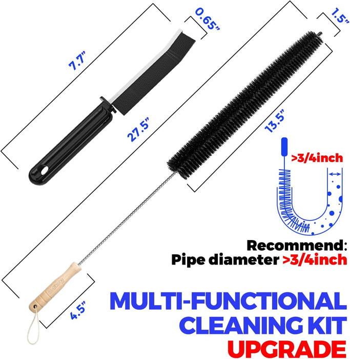 Dryer Vent Cleaner Kit, 3 Pcs Replacement Lint Brush for Vent Trap