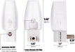Plug-in Night Light, Dusk to Dawn Sensor, Warm White, 4 Pack