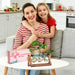 Plant Terrarium with Wooden Stand, Air Planter Bulb Glass Vase Metal Swivel Holder Retro Tabletop for Hydroponics Home G