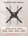Full Motion TV Wall Mount for 26-60" TVs, Max VESA 400x400, 77 lbs.